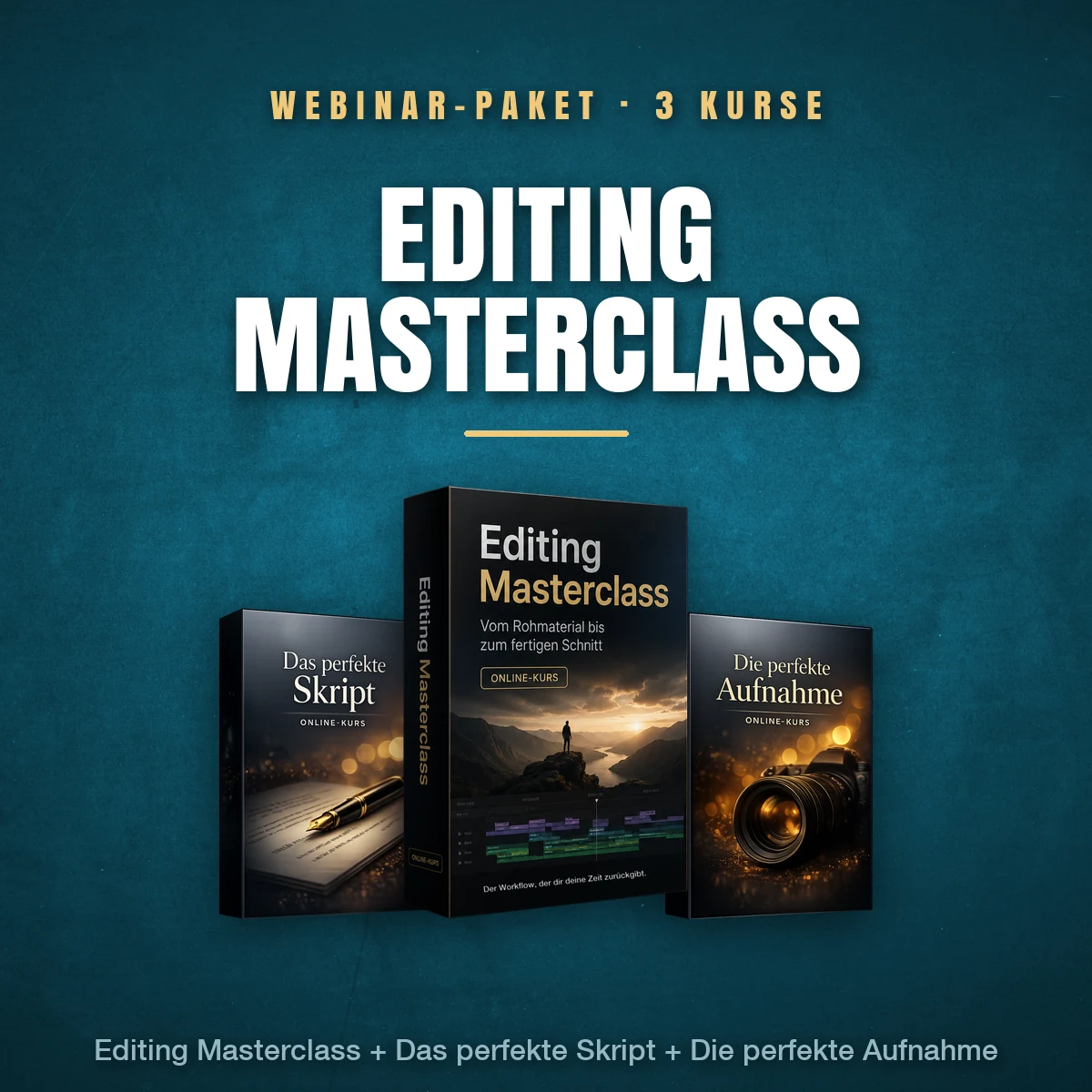 Editing Masterclass mit Bonuspaket – Onlinekurs von Michael J. Müller